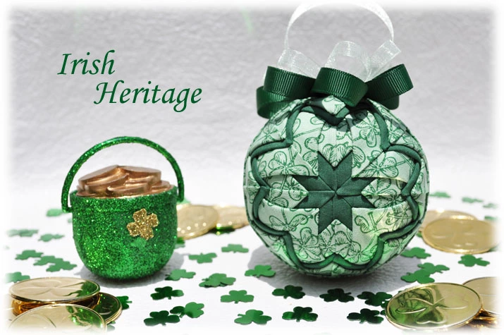 Irish Heritage Quilted Ornament