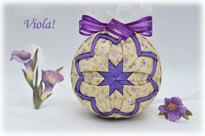Viola Quilted Ornament