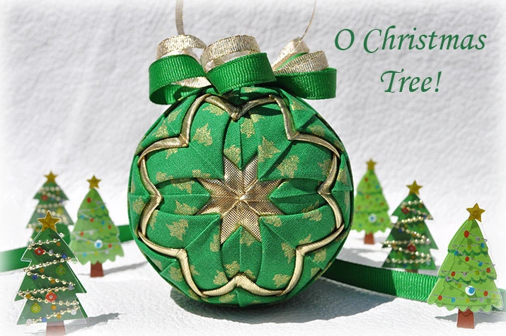 O Christmas Tree Quilted Ornament