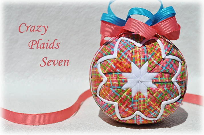 Crazy Colors Quilted Ornament