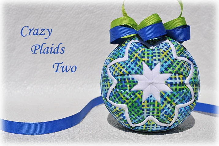 Crazy Colors Quilted Ornament