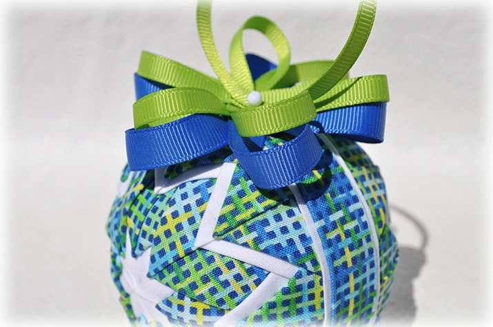 Crazy Colors Quilted Ornament