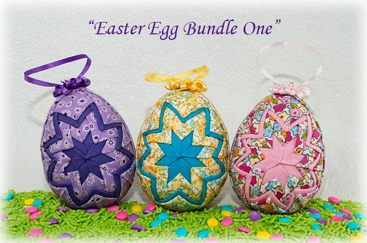 Easter Egg Bundle Quilted Ornament