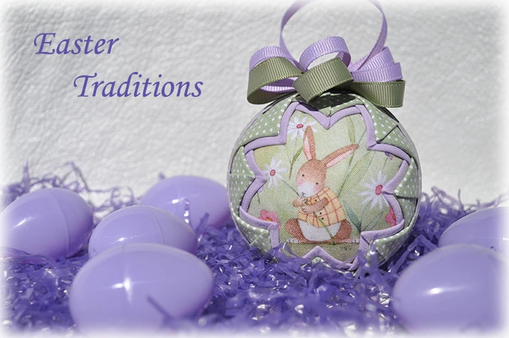 Easter Traditions Quilted Ornament