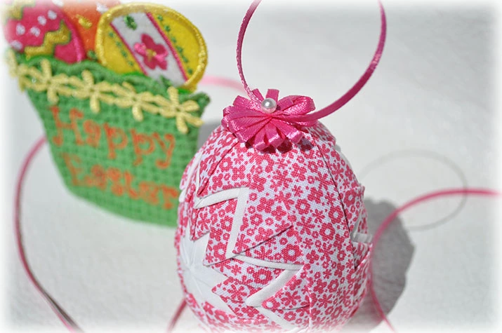 Easter Egg Quilted Ornament