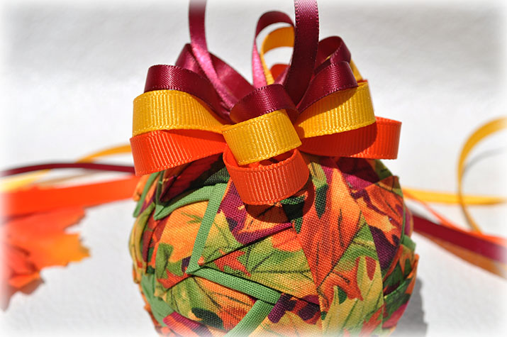 Happy Fall Quilted Ornament