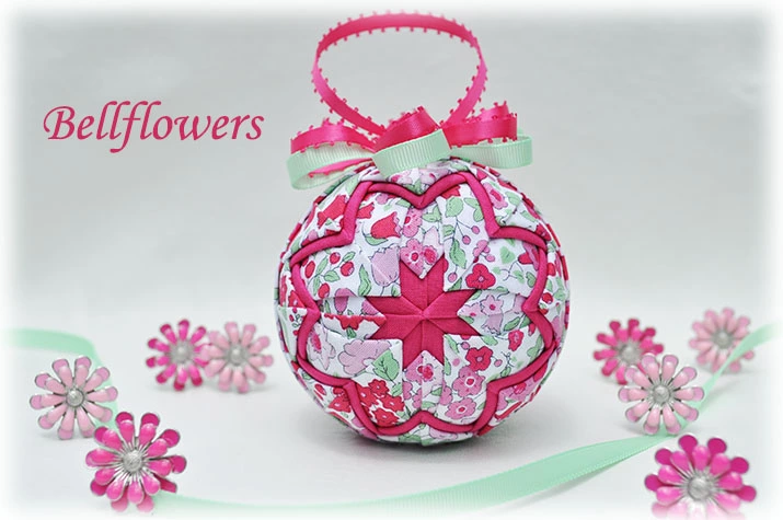 Bellflowers Quilted Ornament