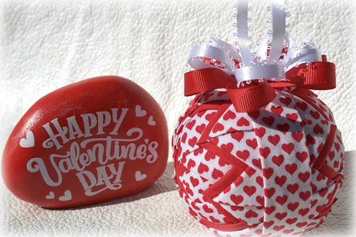 Birds of Christmas Quilted Ornament